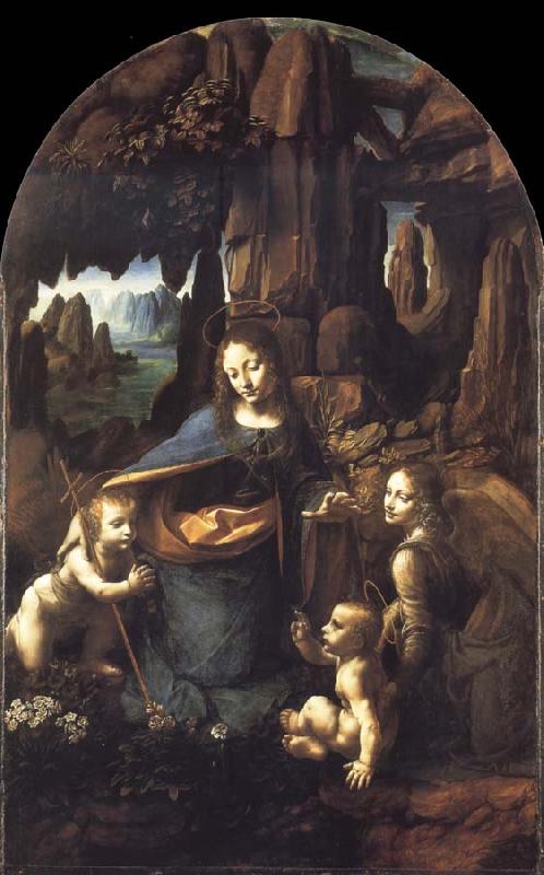 Leonardo  Da Vinci The Virgin of the Rocks Germany oil painting art